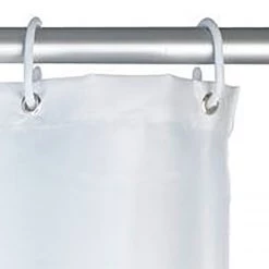 WENKO Duschvorhang - Natur, 180 x 200 cm -Accessoires de salle de bain Soldes 1000103671 200519 12503500020 DETAILS P000000001000103671