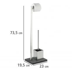 WENKO Accessoire WC Slate Rock - Acier inoxydable -Accessoires de salle de bain Soldes 1000103767 200519 12503700046 DETAILS P000000001000103767