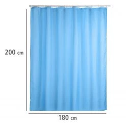 WENKO Rideau de douche Uni - Fibres synthétiques -Accessoires de salle de bain Soldes 1000122739 200519 12504100092 DETAILS P000000001000122739