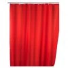 WENKO Rideau de douche Uni - Fibres synthétiques - Rouge