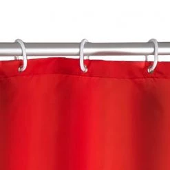 WENKO Rideau de douche Uni - Fibres synthétiques - Rouge 13 WENKO Rideau de douche Uni - Fibres synthétiques - Rouge -Accessoires de salle de bain Soldes 1000138787 200519 12504600148 DETAILS P000000001000138787