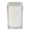 Grund Verre à dents Cube - Matière plastique - Blanc