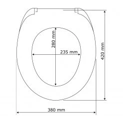 WENKO Siège WC Shipka - Matière plastique - Sable / Blanc -Accessoires de salle de bain Soldes 1000145170 190129 06304800009 GALLERYIMAGES P000000001000145170