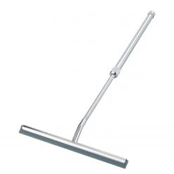 WENKO Raclette de douche Laneffe - Acier inoxydable - Métal brillant