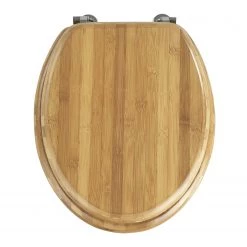 WENKO Siège WC Kilitten - Bambou massif