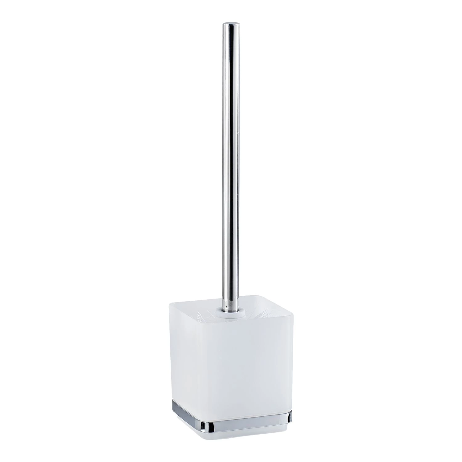 WENKO Bosse à WC à ventouse Quadro - Acier inoxydable - transparent 4 WENKO Bosse à WC à ventouse Quadro - Acier inoxydable - transparent – Image 4