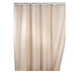 WENKO Rideau de douche anti-moisissures Pococi - Tissu - Beige