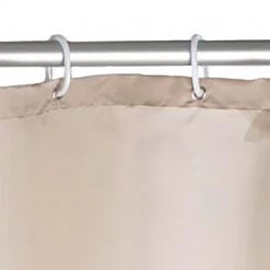 WENKO Rideau de douche anti-moisissures Pococi - Tissu - Beige -Accessoires de salle de bain Soldes 1000151513 200519 12504900185 DETAILS P000000001000151513