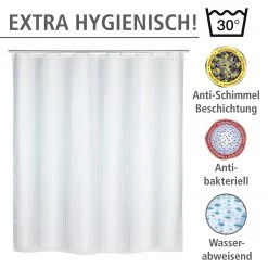 WENKO Rideau de douche anti-moisissures Palais -Accessoires de salle de bain Soldes 1000151607 200519 12505300225 DETAILS P000000001000151607
