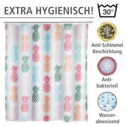 WENKO Rideau de douche Ananas -Accessoires de salle de bain Soldes 1000151647 200519 12505700250 DETAILS P000000001000151647