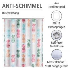 WENKO Rideau de douche Ananas -Accessoires de salle de bain Soldes 1000151647 200519 12505700251 DETAILS P000000001000151647