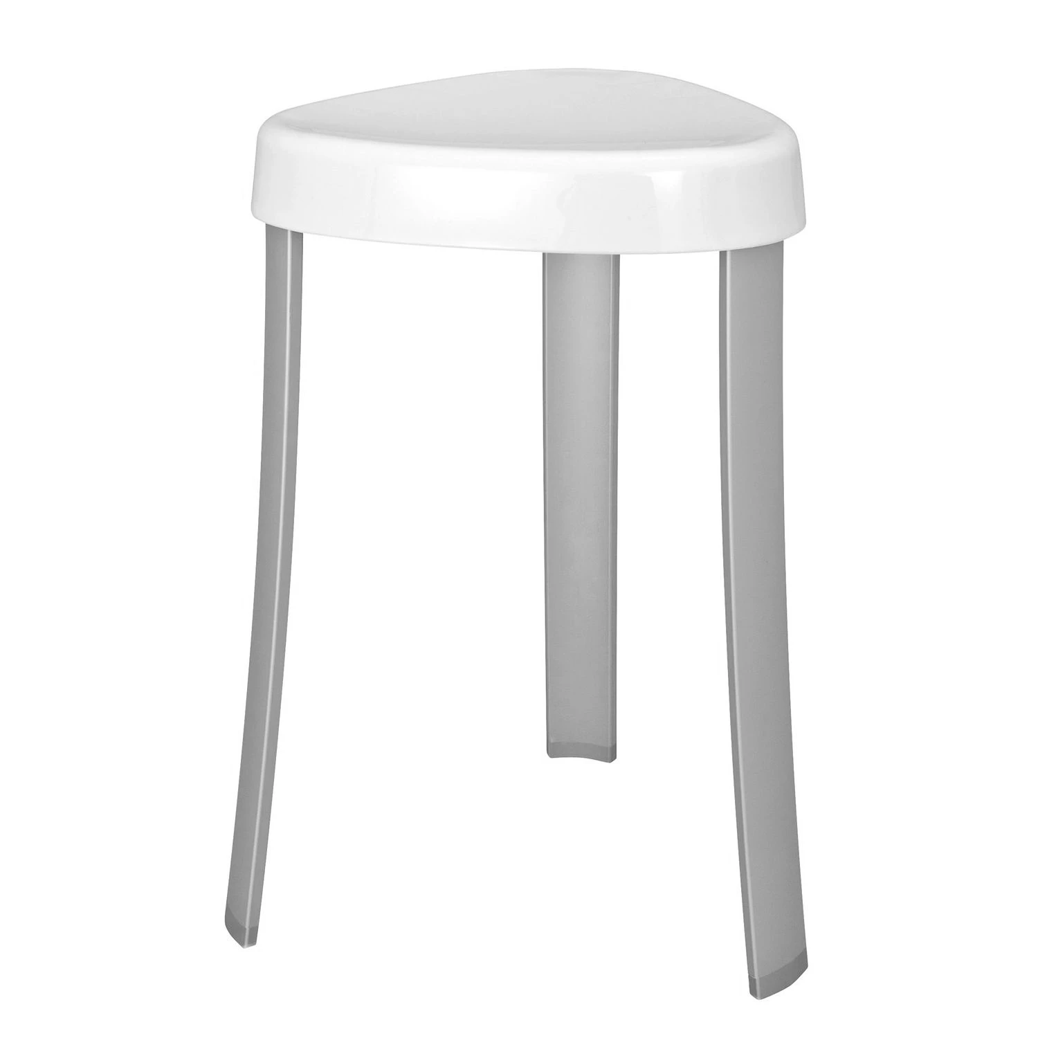 WENKO Tabouret Corrente - Blanc / Gris 1 WENKO Tabouret Corrente - Blanc / Gris
