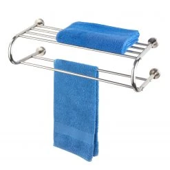 WENKO Porte-serviettes Fastro - Acier inoxydable - Argenté -Accessoires de salle de bain Soldes 1000155820 190204 17252100176 GALLERYIMAGES P000000001000155820