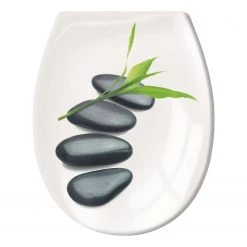 Kleine Wolke Siège WC Zen - Matière plastique - Crème / Gris