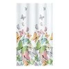 Kleine Wolke Rideau de douche Butterflies - Matière plastique - Blanc / Multicolore