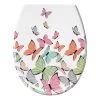 Kleine Wolke Siège WC Butterflies - Matière plastique - Blanc / Multicolore