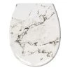Kleine Wolke Siège WC Marble - Matière plastique - Blanc marbré