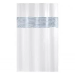 Kleine Wolke Rideau de douche Twin - Matière plastique - Blanc / Bleu