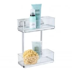 WENKO Porte-savon mural Vacuum-Loc Quadro I - Acier inoxydable / ABS - Chrome