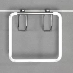WENKO Anneau porte-serviettes Premium - Acier inoxydable / Argenté -Accessoires de salle de bain Soldes 1000181444 190716 12364700053 MOOD DETAILS P000000001000181444 mood