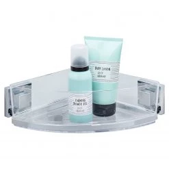 WENKO Porte-savon d’angle Vacuum-Loc Quadro - Acier inoxydable / ABS - Chrome -Accessoires de salle de bain Soldes 1000181448 190716 12364700068 DETAILS P000000001000181448