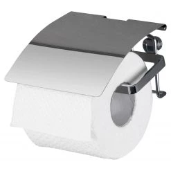 WENKO Porte papier toilette Premium - Acier inoxydable / Argenté