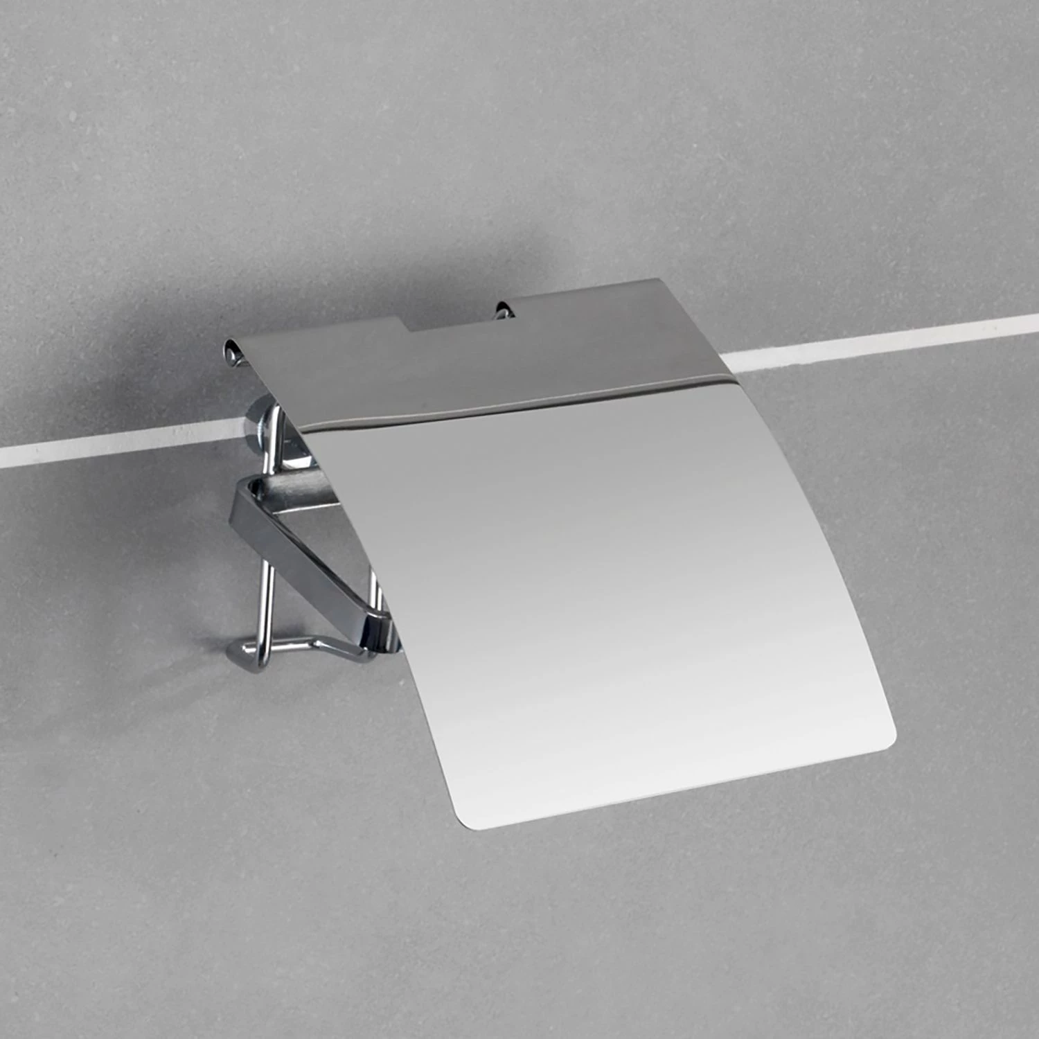 WENKO Porte papier toilette Premium - Acier inoxydable / Argenté 3 WENKO Porte papier toilette Premium - Acier inoxydable / Argenté – Image 3