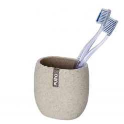 WENKO Accessoires salle de bain Puro (2 élém.) - Polyrésine - Beige -Accessoires de salle de bain Soldes 1000181462 190716 12364900107 DETAILS P000000001000181462