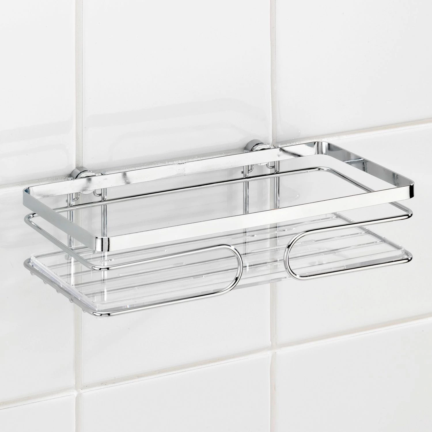 WENKO Porte-savon mural Premium I - Acier inoxydable / Argenté 3 WENKO Porte-savon mural Premium I - Acier inoxydable / Argenté – Image 3