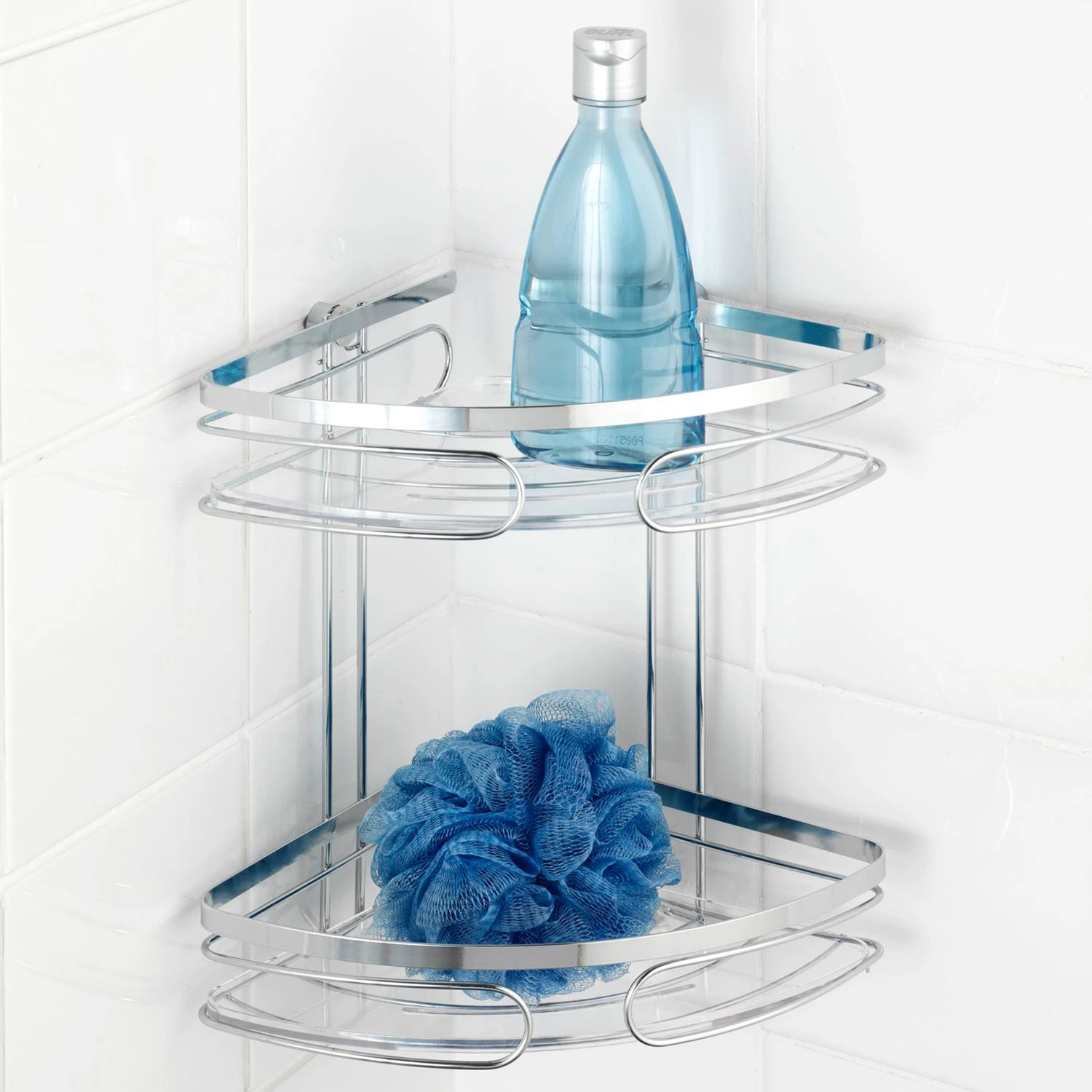 WENKO Porte-savon d’angle Premium - Acier inoxydable / Argenté 2 WENKO Porte-savon d’angle Premium - Acier inoxydable / Argenté – Image 2