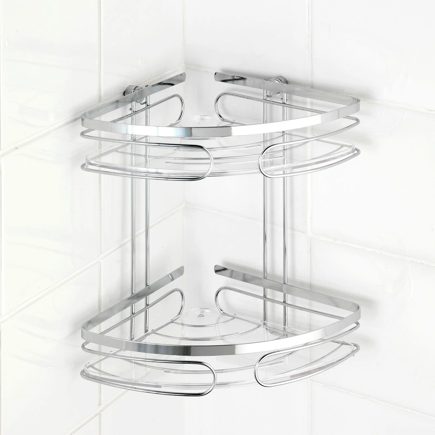 WENKO Porte-savon d’angle Premium - Acier inoxydable / Argenté 3 WENKO Porte-savon d’angle Premium - Acier inoxydable / Argenté – Image 3