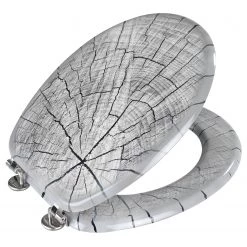 WENKO Siège WC Wood - MDF - Multicolore -Accessoires de salle de bain Soldes 1000181479 190716 12365100167 DETAILS P000000001000181479