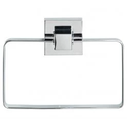 WENKO Porte-serviettes Vacuum-Loc Quadro II - Acier inoxydable / ABS - Chrome -Accessoires de salle de bain Soldes 1000181485 190716 12365200191 DETAILS P000000001000181485