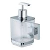 WENKO Distributeur de savon Vacuum-Loc Quadro - Acier inoxydable / ABS - Chrome