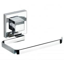 WENKO Porte papier toilette Quadro - Acier inoxydable / ABS - Chrome
