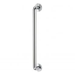 WENKO Barre d’appui Secura I - Aluminium / Matière plastique - Chrome - Argenté - Largeur : 65 cm