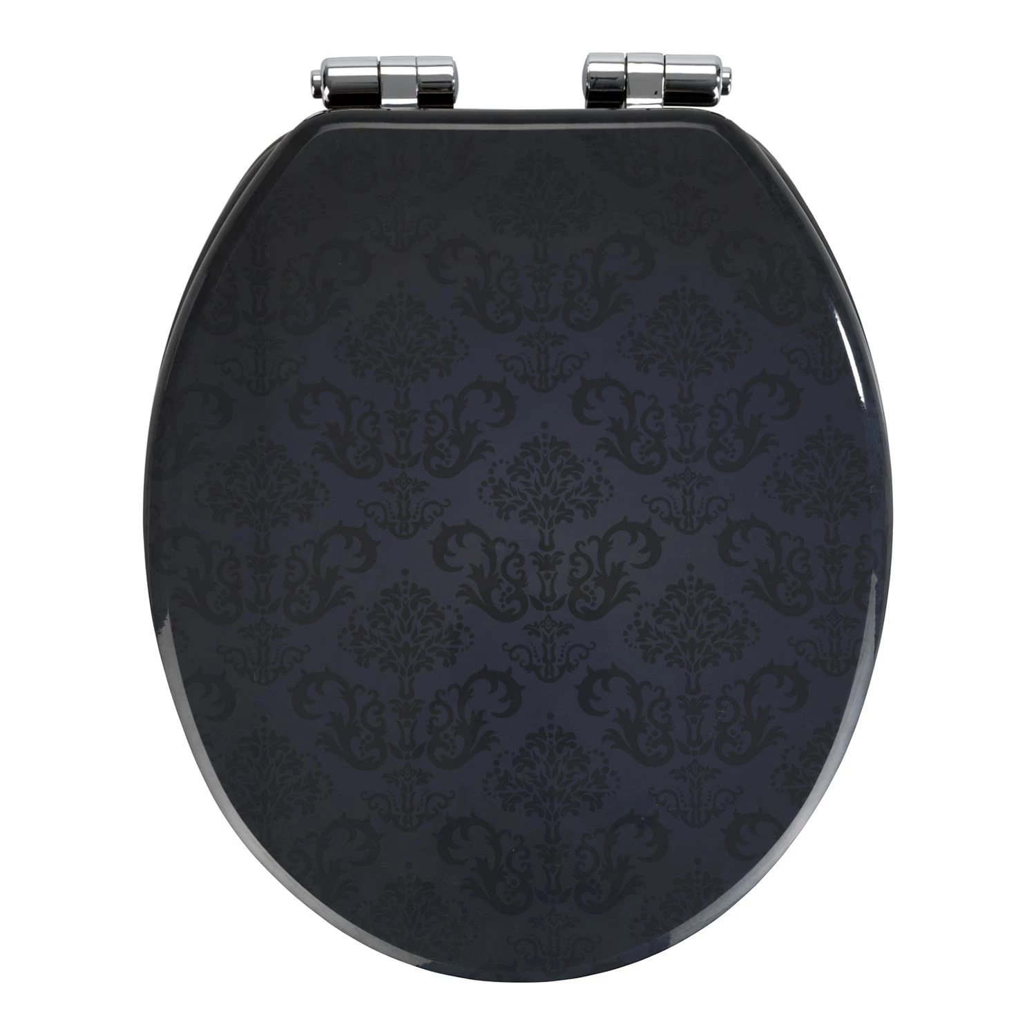 WENKO Siège WC Bellevue - MDF - Gris foncé 1 WENKO Siège WC Bellevue - MDF - Gris foncé