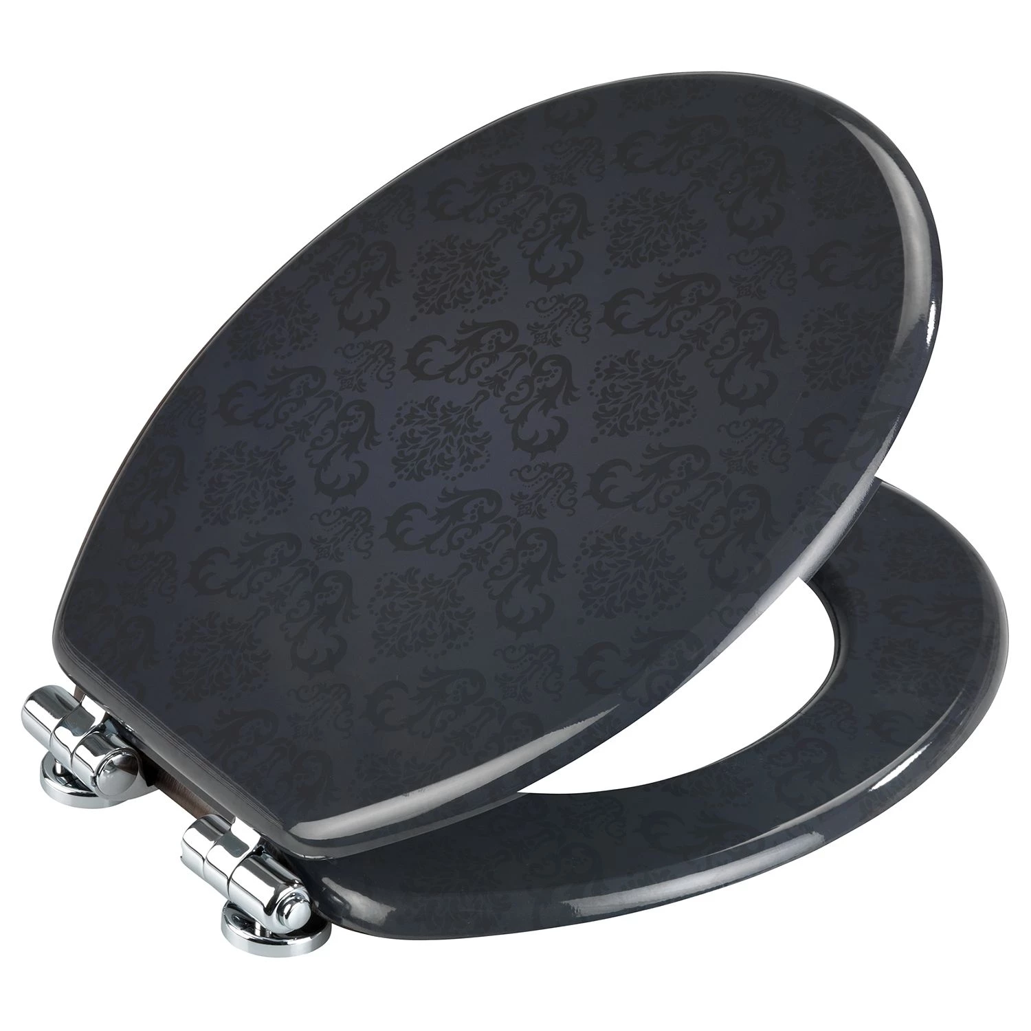 WENKO Siège WC Bellevue - MDF - Gris foncé 3 WENKO Siège WC Bellevue - MDF - Gris foncé – Image 3