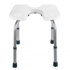 WENKO Tabouret de douche Secura - Matière plastique / Aluminium - Blanc -Accessoires de salle de bain Soldes 1000181523 190716 12365800356 DETAILS P000000001000181523