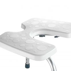 WENKO Tabouret de douche Secura - Matière plastique / Aluminium - Blanc -Accessoires de salle de bain Soldes 1000181523 190716 12365800357 DETAILS P000000001000181523