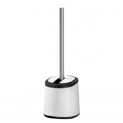 WENKO Brosse WC Kerr - Acier - Blanc