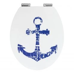 WENKO Siège WC Shore - MDF - Multicolore