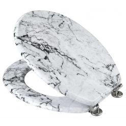 WENKO Siège WC Onyx - Blanc -Accessoires de salle de bain Soldes 1000181559 190716 12370100439 DETAILS P000000001000181559