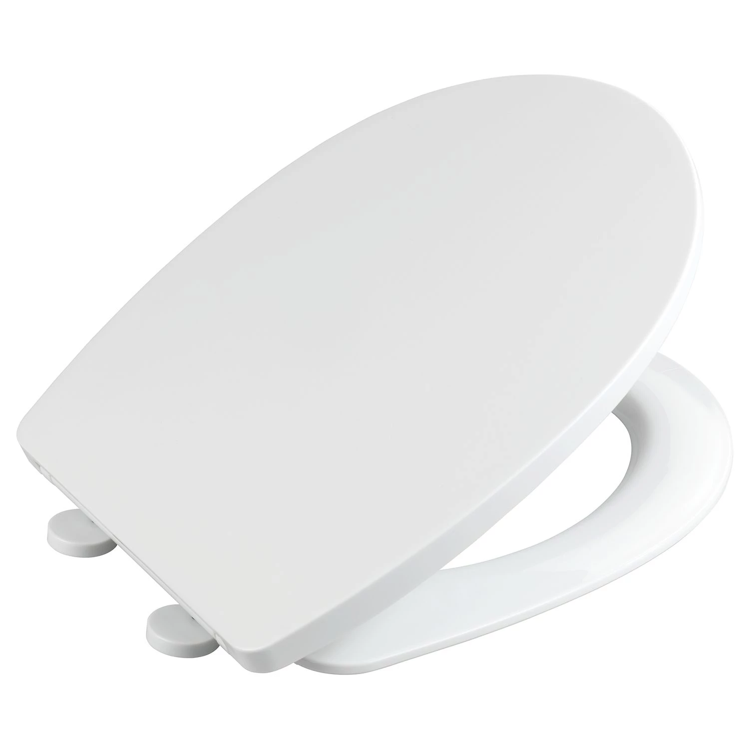 WENKO Siège WC Tilos - Thermoplastique - Blanc 3 WENKO Siège WC Tilos - Thermoplastique - Blanc – Image 3