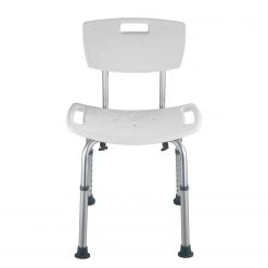 WENKO Chaise de douche Secura - Matière plastique / Aluminium - Blanc -Accessoires de salle de bain Soldes 1000181575 190716 12370200475 DETAILS P000000001000181575