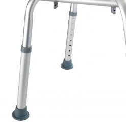 WENKO Chaise de douche Secura - Matière plastique / Aluminium - Blanc -Accessoires de salle de bain Soldes 1000181575 190716 12370300477 DETAILS P000000001000181575