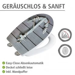 WENKO Siège WC Rope - Thermoplastique - Multicolore -Accessoires de salle de bain Soldes 1000181577 200519 12510800354 DETAILS P000000001000181577