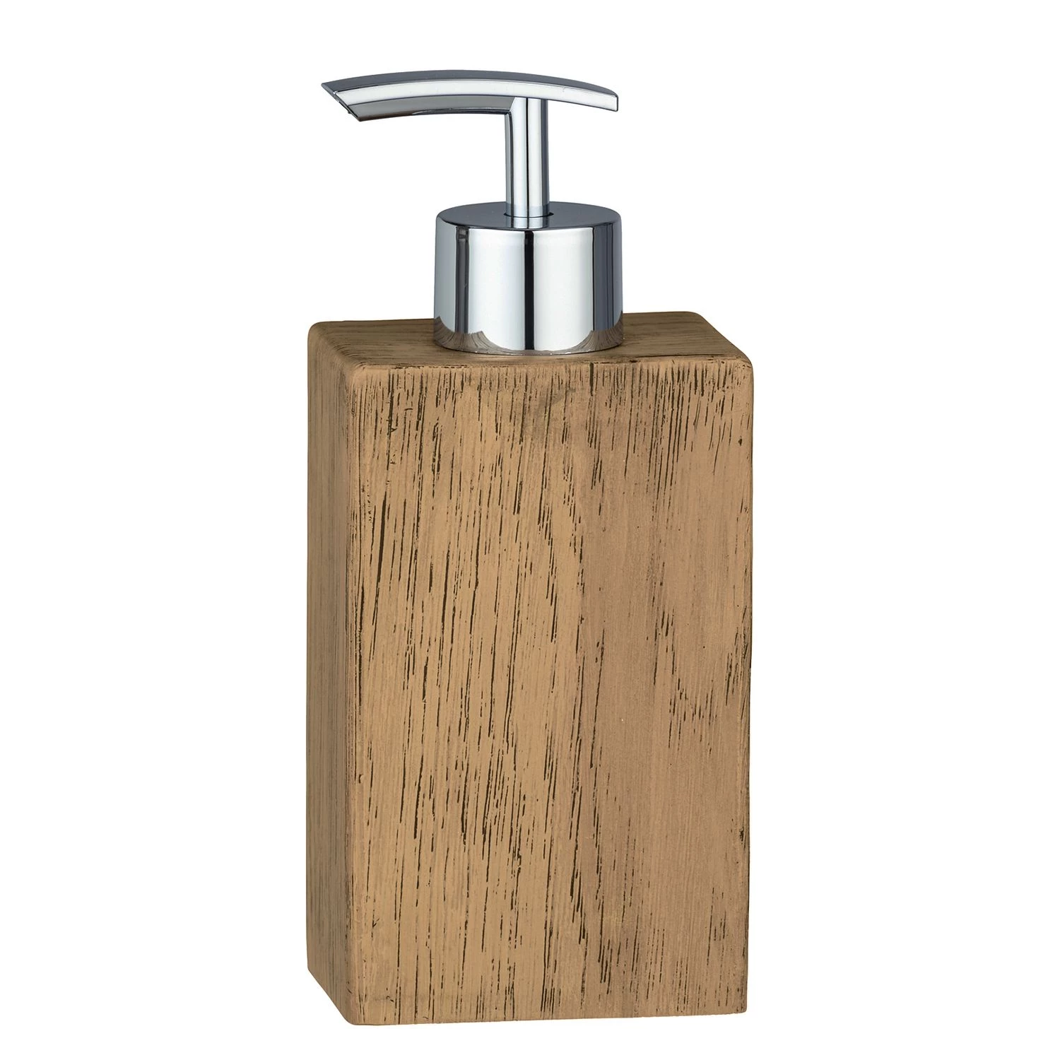 WENKO Distributeur de savon Marla - Polyrésine - Marron 4 WENKO Distributeur de savon Marla - Polyrésine - Marron – Image 4