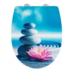 WENKO Siège WC Spirit - Thermoplastique - Multicolore