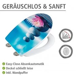 WENKO Siège WC Spirit - Thermoplastique - Multicolore -Accessoires de salle de bain Soldes 1000181592 200519 12511100377 DETAILS P000000001000181592
